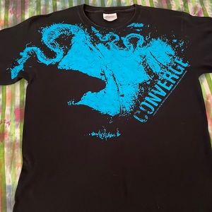 Old school converge band tee black and blue adult small